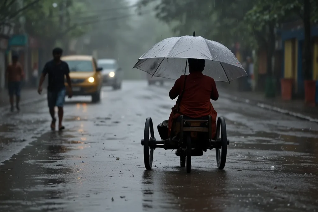 कोलकाता में बर्फबारी